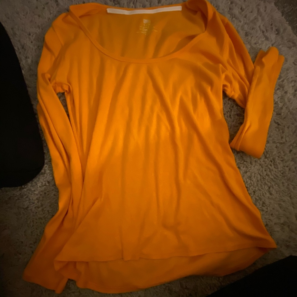 Orange long sleeve t shirt